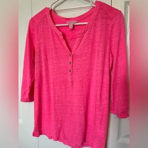 Lilly Pulitzer pink shirt size medium